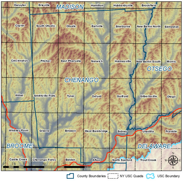 Chenango County Quad Map