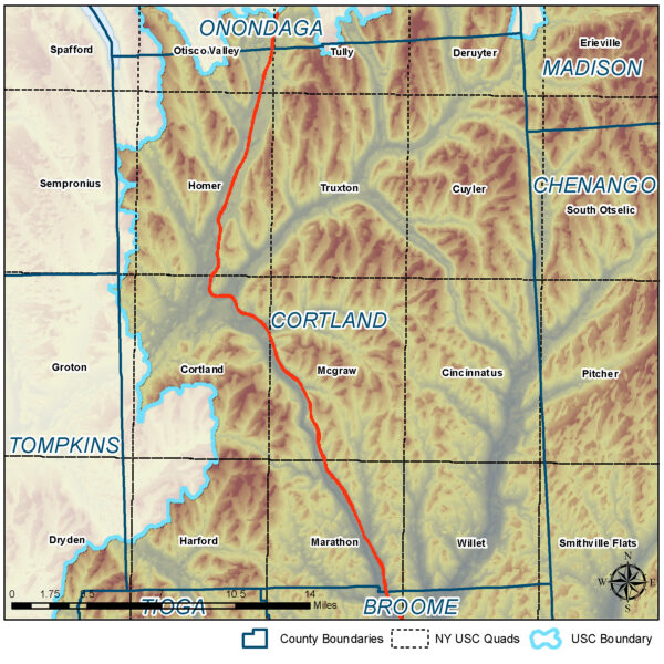 Cortland County Quad Map