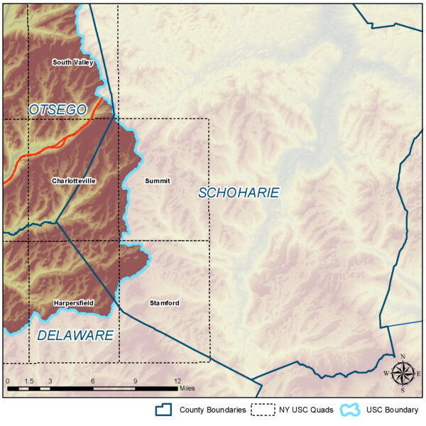 Schoharie County Quad Map