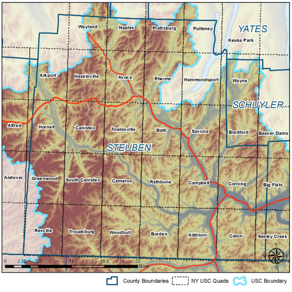 Steuben County Quad Map