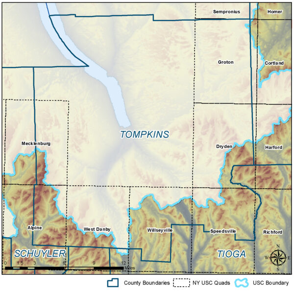 Tompkins County Quad Map