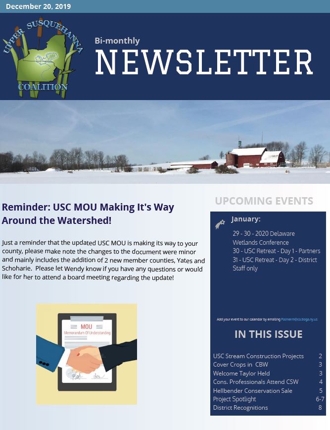 December 2019 Newsletter