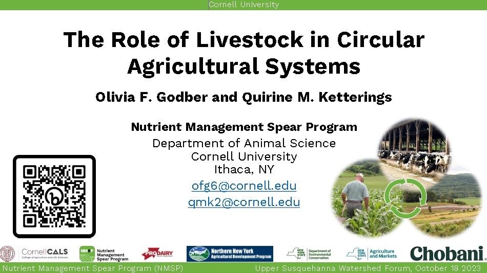 Livestock in Circular Agricultural Systems