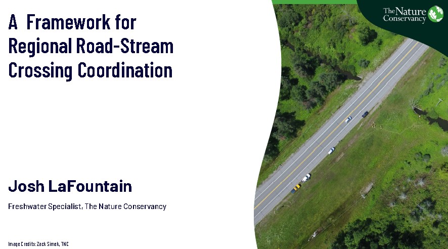 A Framework for Regional Road-stream Crossing Coordination