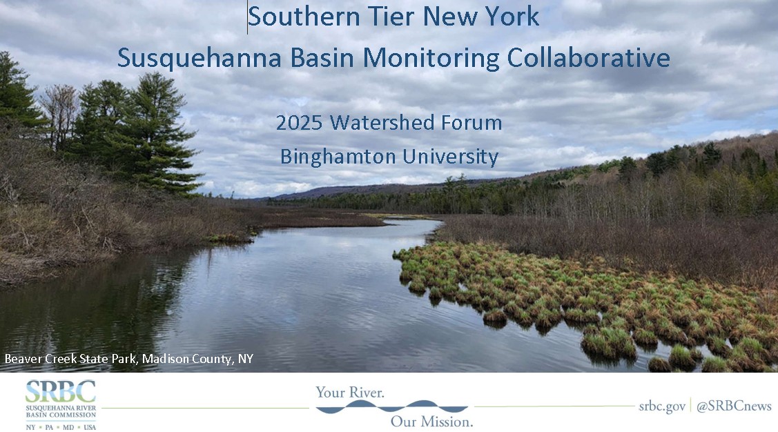 Partnership In Action: The Southern Tier New York Susquehanna Basin Monitoring Collaborative