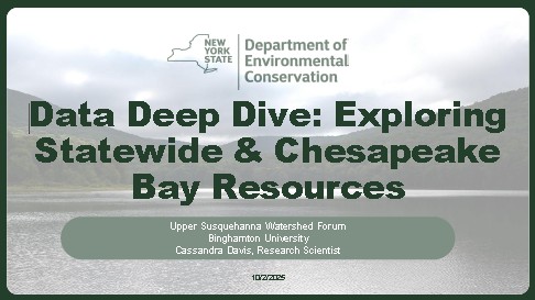 Data Deep Dive: Exploring Statewide & Chesapeake Bay Resources for Your Community