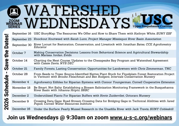 2026 Watershed Wednesdays Schedule